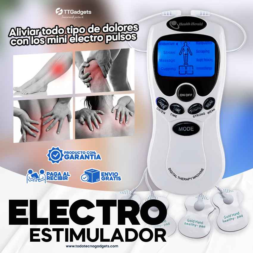 Electro estimulador – Relajación instantánea con pulsos inteligentes