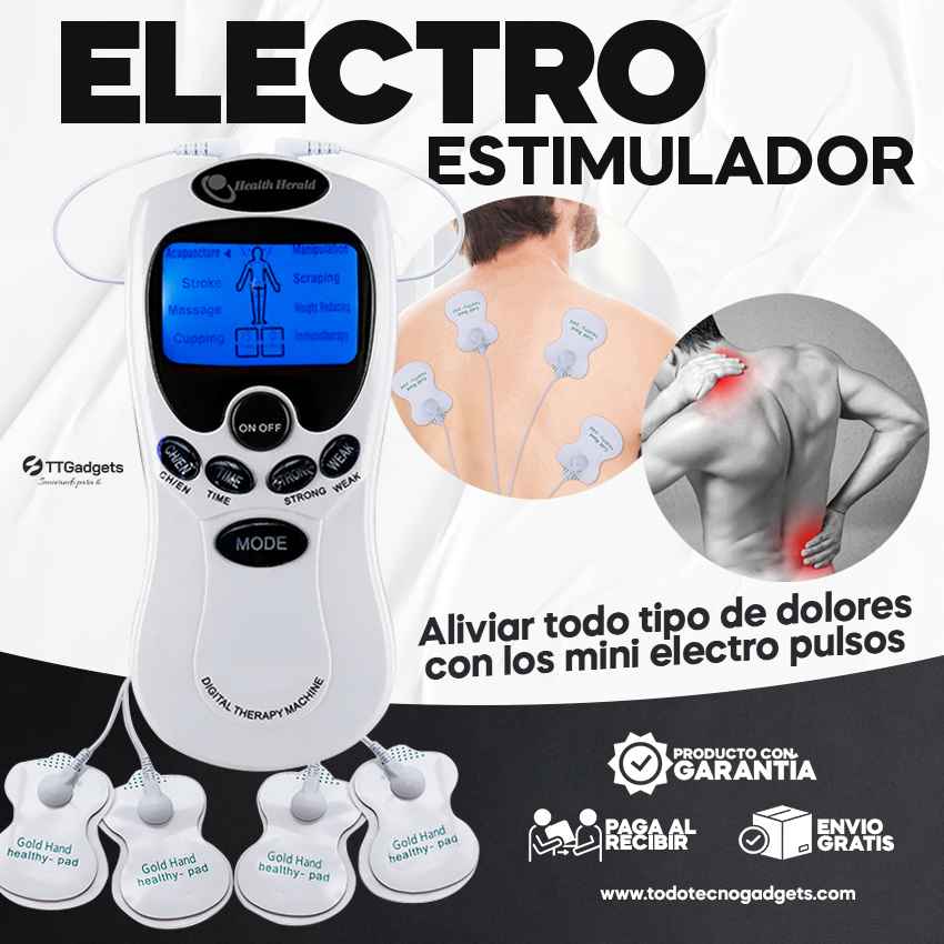 Electro estimulador – Relajación instantánea con pulsos inteligentes