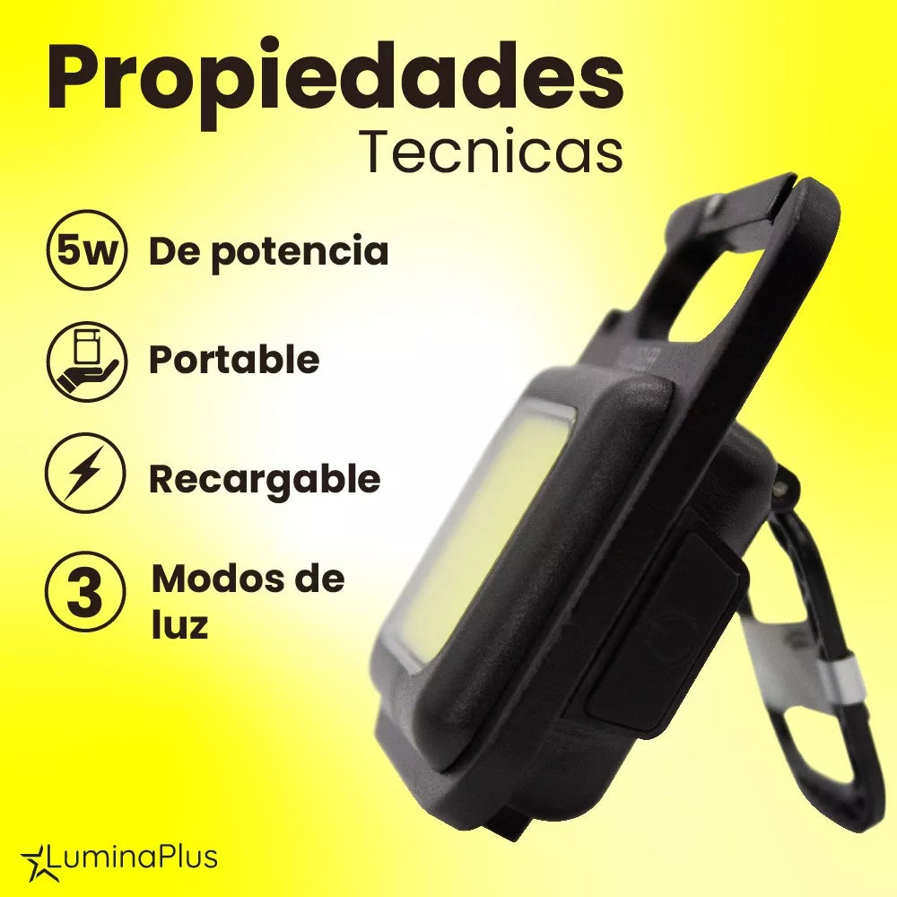 MINI LINTERNA LLAVERO 2X1