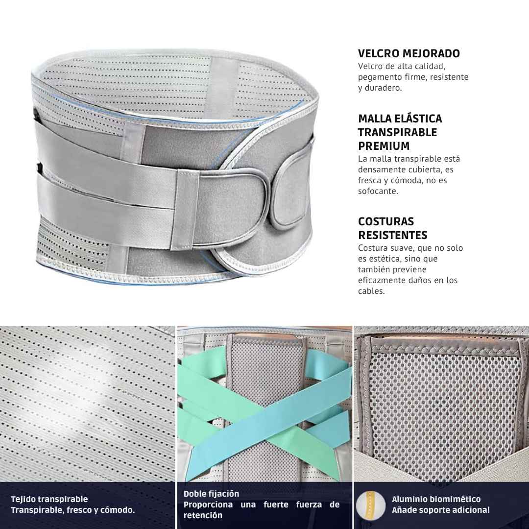 LumbarGuard™ – Soporte lumbar médico con compresión avanzada