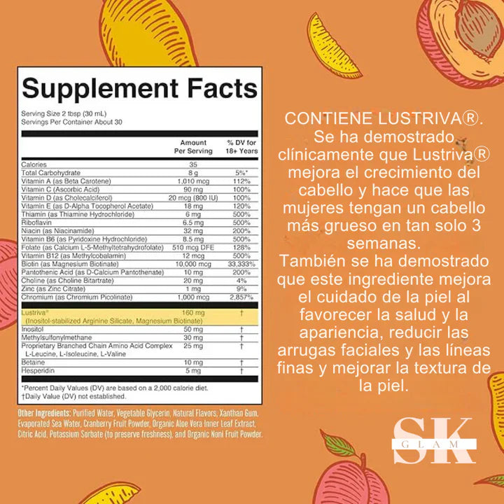 Multivitamina Para El Crecimiento Del Cabello con lustriva - MARYRUTH'S™ 💇‍♀️✨